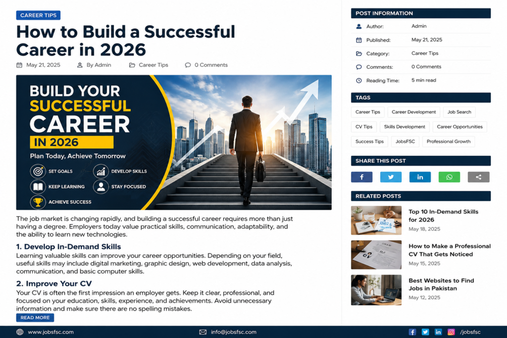 How to Build a Successful Career in 2026
